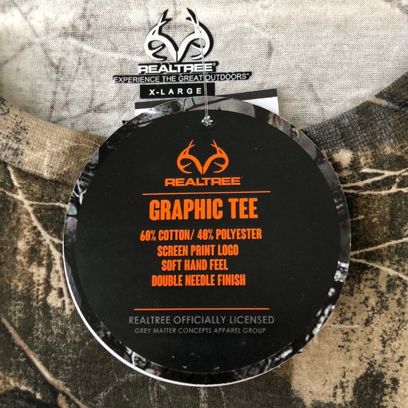 Real tree Camouflage hunting XL tee NWT! - Picture 4 of 4